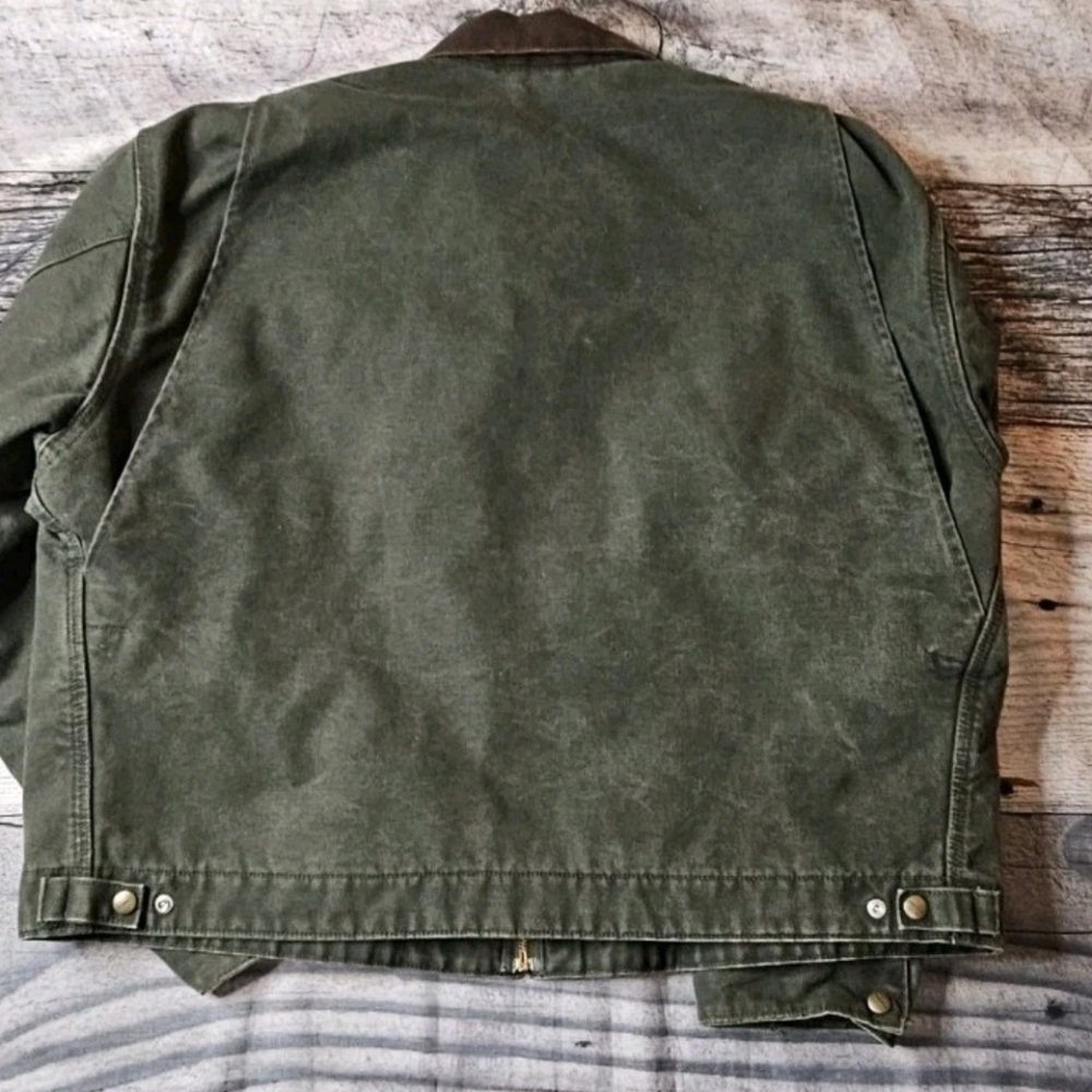 Vintage Carhartt Detroit Jacket J97 Mos Blanket Lined… - Gem